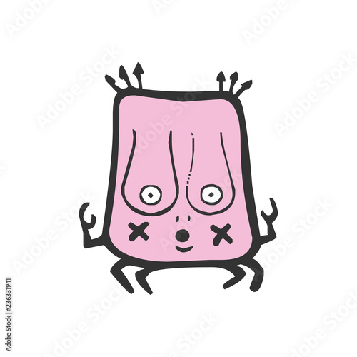 Alien Monster. Vector illustration.