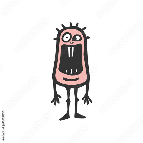 Alien Monster. Vector illustration.