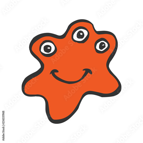 Alien Monster. Vector illustration.