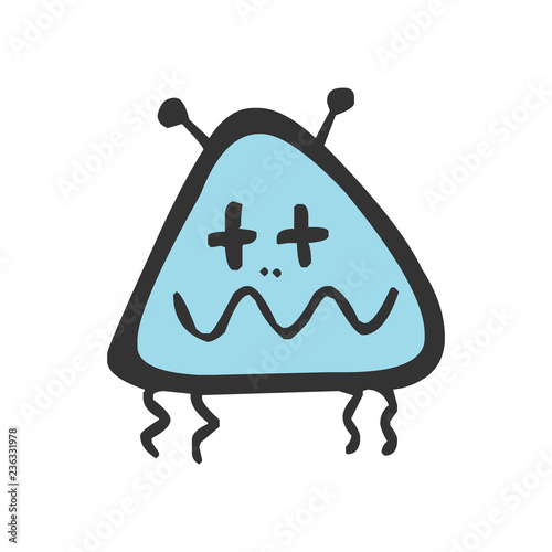 Alien Monster. Vector illustration.