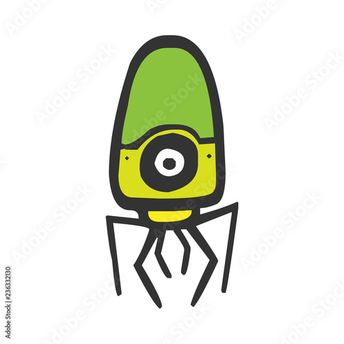 Alien Monster. Vector illustration.