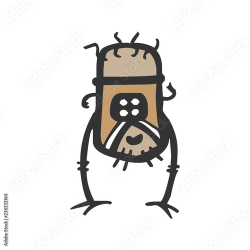 Alien Monster. Vector illustration.