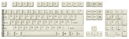 Fotografie Russian cyrillic White
