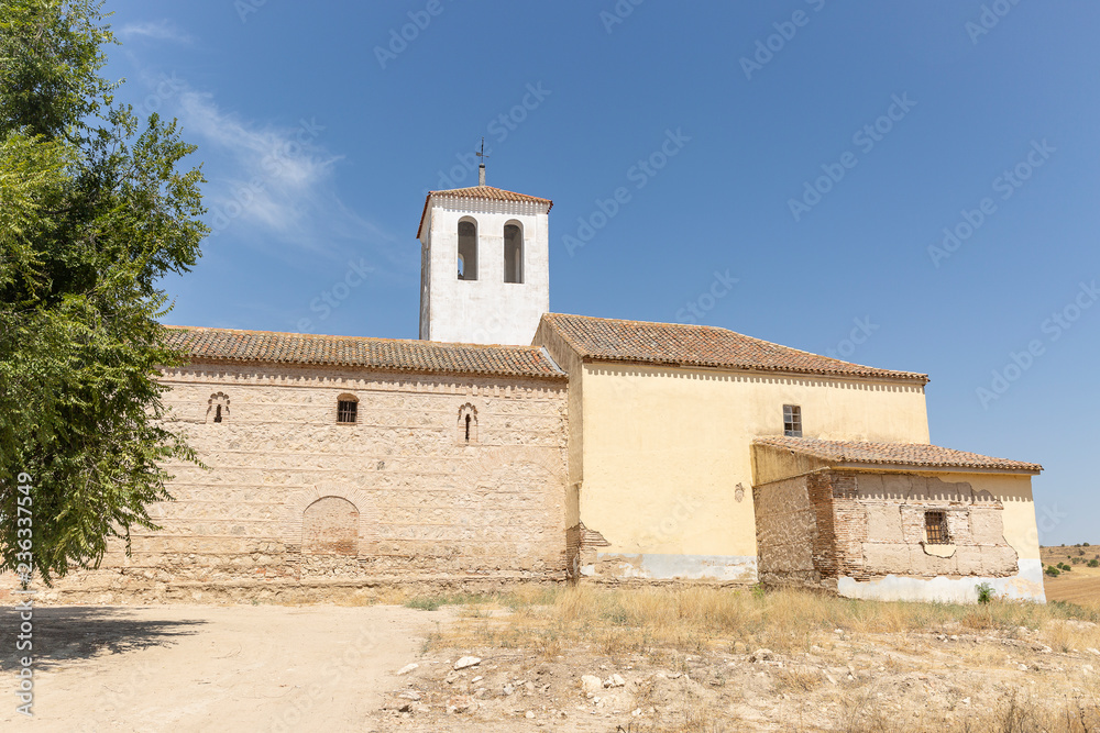 Santa Maria la Blanca Church in Barcience, province of Toledo, Castile La Mancha, Spain