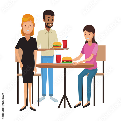 Restaurant and people