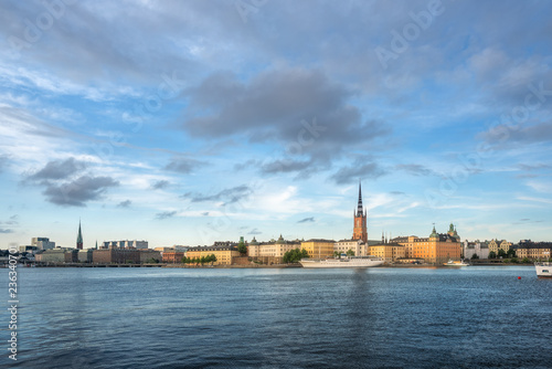 Scenic view of Stockholm, Sweden, on a beautiful sunny day.