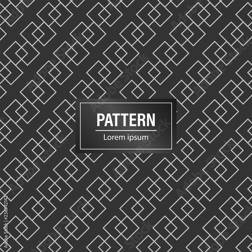 Minimal geometric pattern background. Black pattern background
