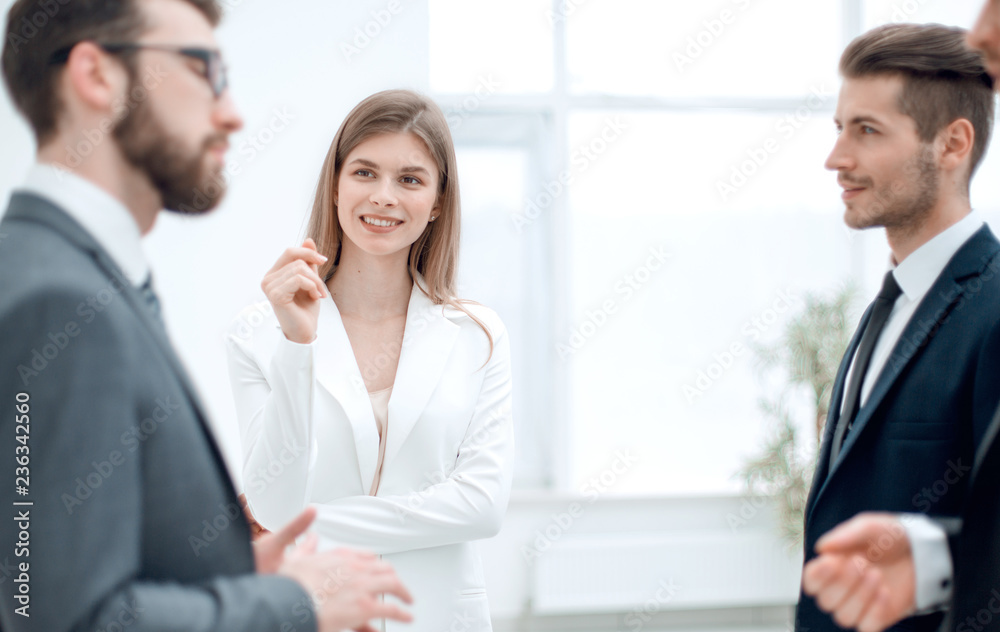 business team is discussing important issue business team is discussing important issue