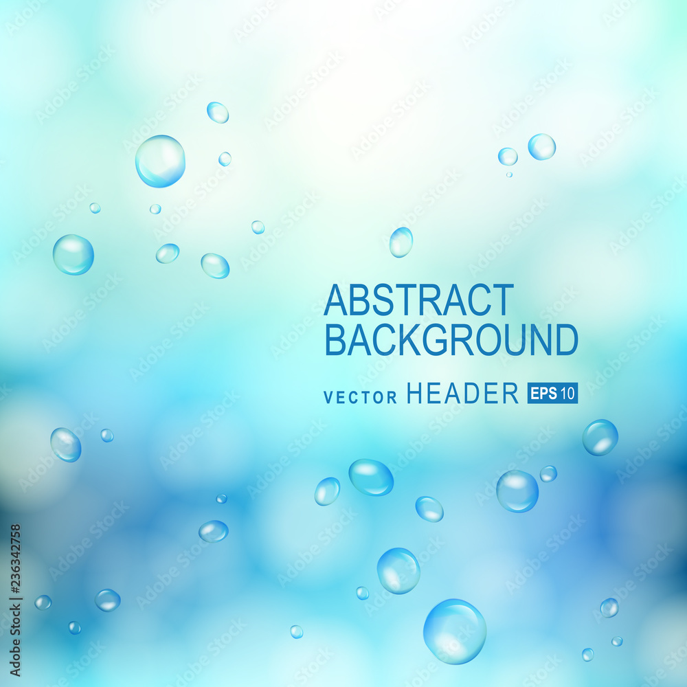 Abstract background with water drops on glass. Vector Illustration Abstract background with water drops on glass. Vector Illustration