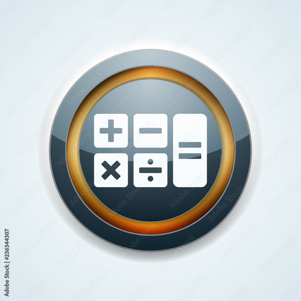 Calculator button illustration Calculator button illustration