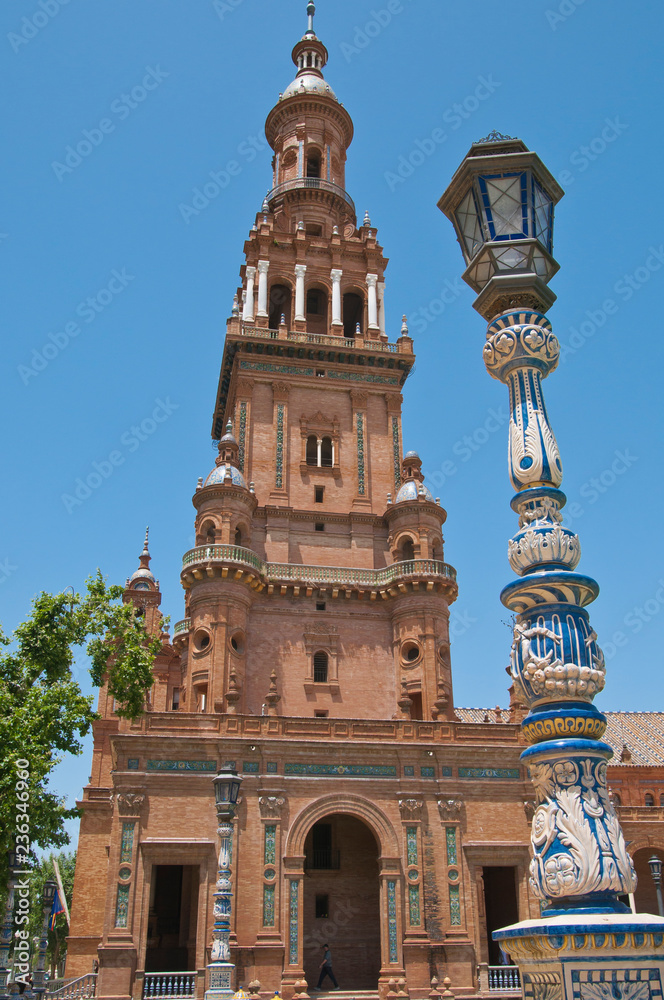 Obraz premium Plaza de España, Sevilla, Andalusien, Spanien