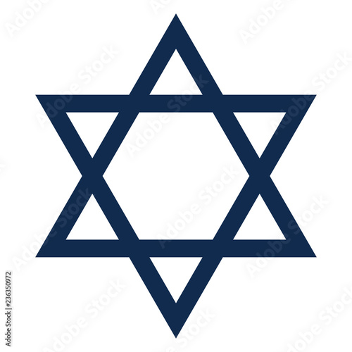 Star of David - Navy blue Star of David silhouette