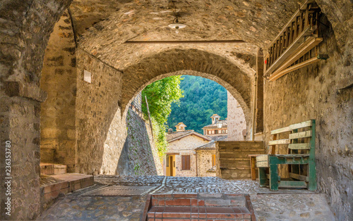Scheggino, idyllic village in the Province of Perugia, in the Umbria region of Italy.