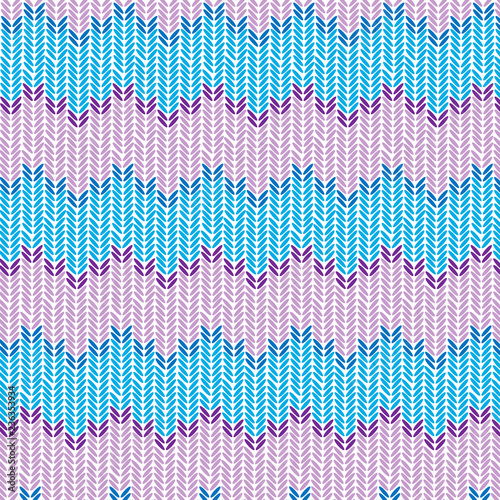 Knitted pattern. Realistic simple knit texture vector