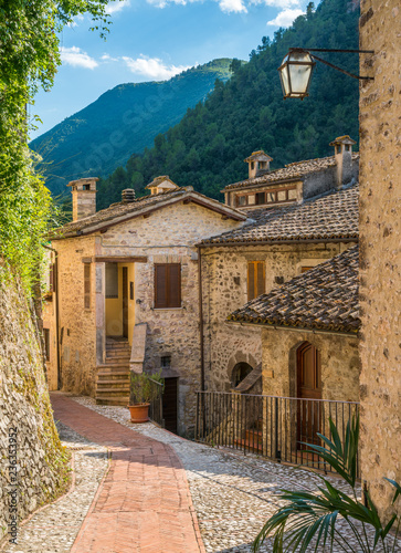 Fototapeta Naklejka Na Ścianę i Meble -  Scheggino, idyllic village in the Province of Perugia, in the Umbria region of Italy.