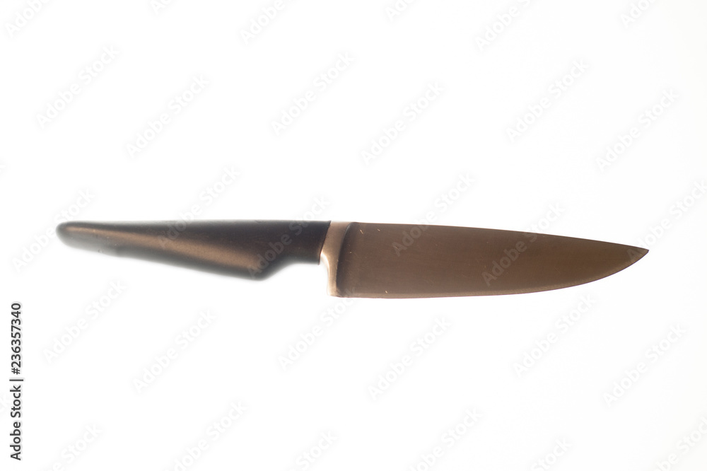 Knives composition on white background Knives composition on white background