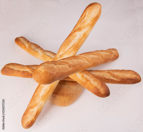 Французские багеты сложенные в виде костра