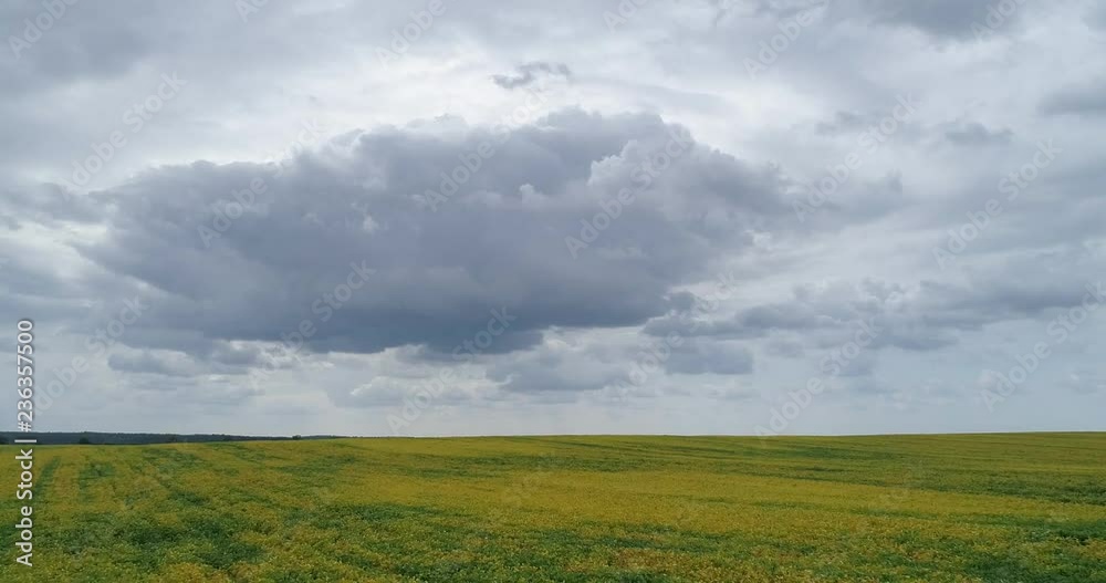sky, clouds, green field, timelapse sky, clouds, green field, timelapse