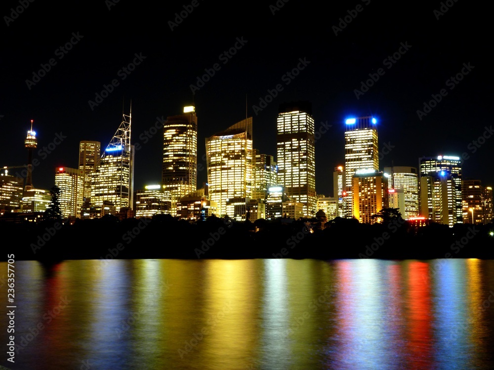 Sydney de nuit, Sydney, Nouvelle-Galles du sud, Australie