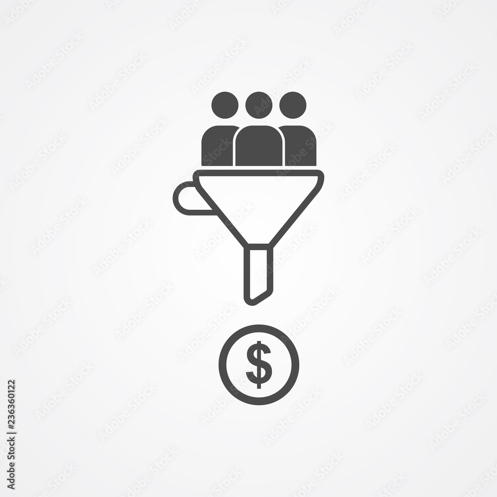 Lead conversion vector icon sign symbol Lead conversion vector icon sign symbol