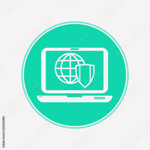 Internet security vector icon sign symbol