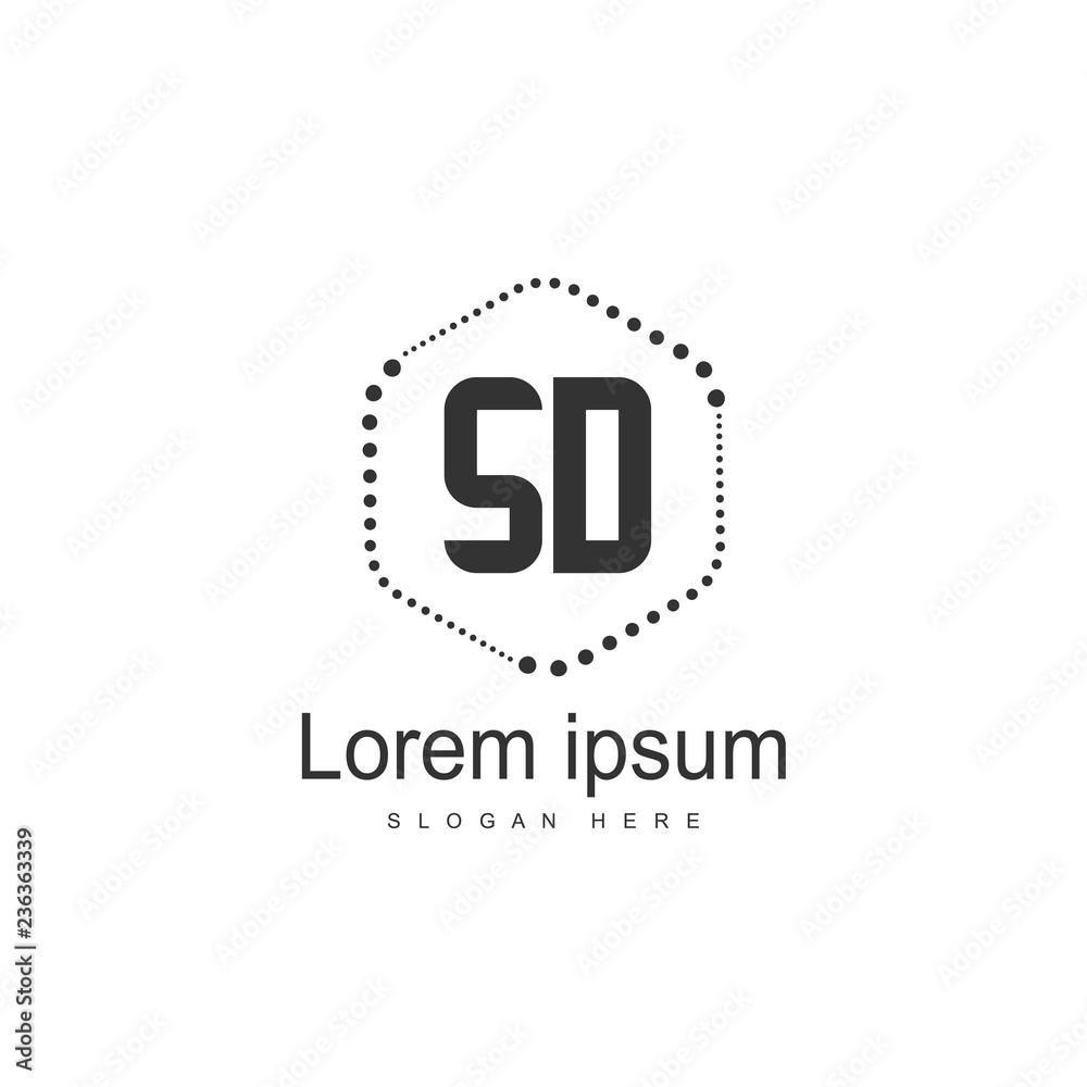 SD Letter logo design. Initial letter SD Logo template SD Letter logo design. Initial letter SD Logo template