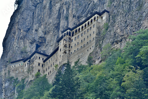 Sumela Monastery in the mountains on the Black Sea coast of Turkey. photo