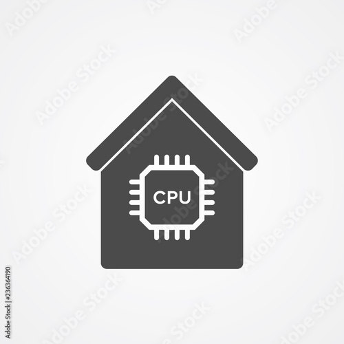 Smart home vector icon sign symbol