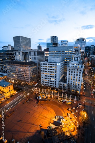 Downtown Portland Pioneer Courthouse Square