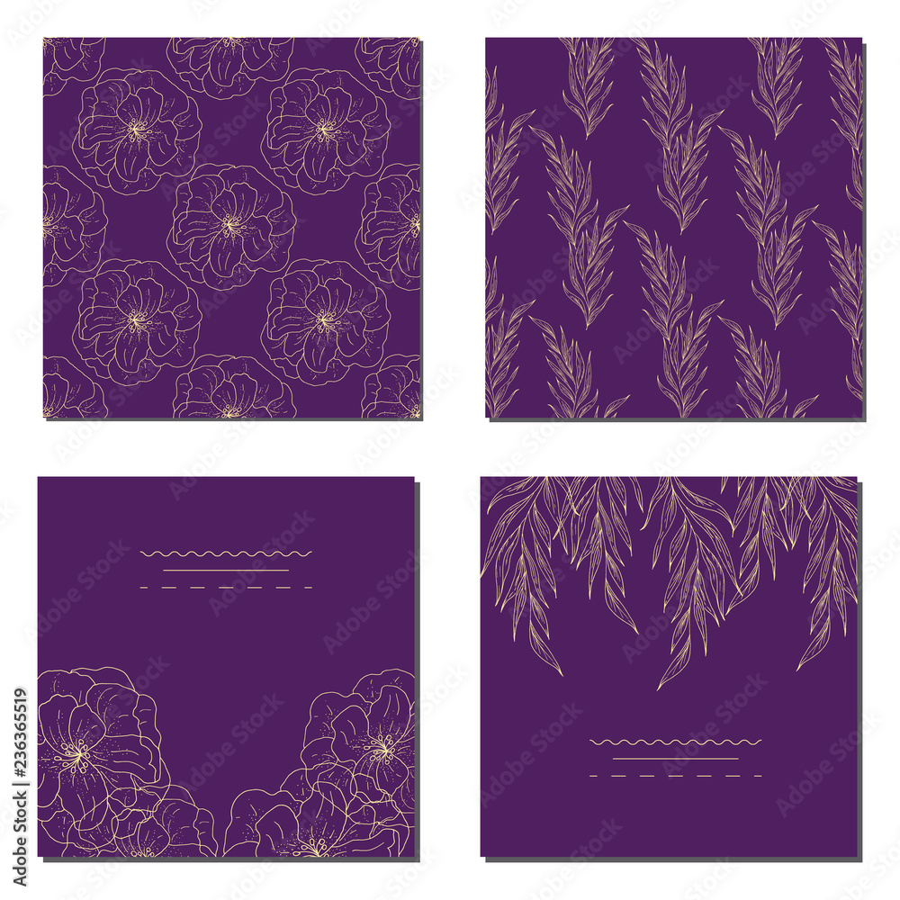 Collection of vector template label, visit cards, square greeting cards and banners with home plants, wild flowers and herbs.Business set of design templates Layout, mockup design for cosmetics. Collection of vector template label, visit cards, square greeting cards and banners with home plants, wild flowers and herbs.Business set of design templates Layout, mockup design for cosmetics.