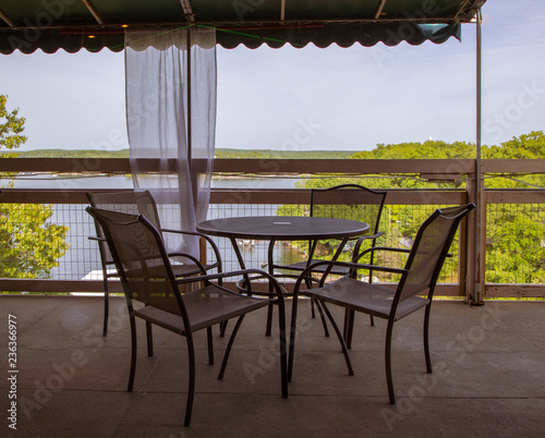 Table and Chairs on a Patio