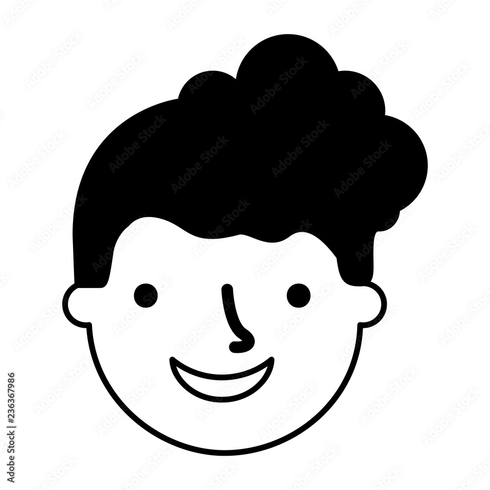 man face on white background man face on white background
