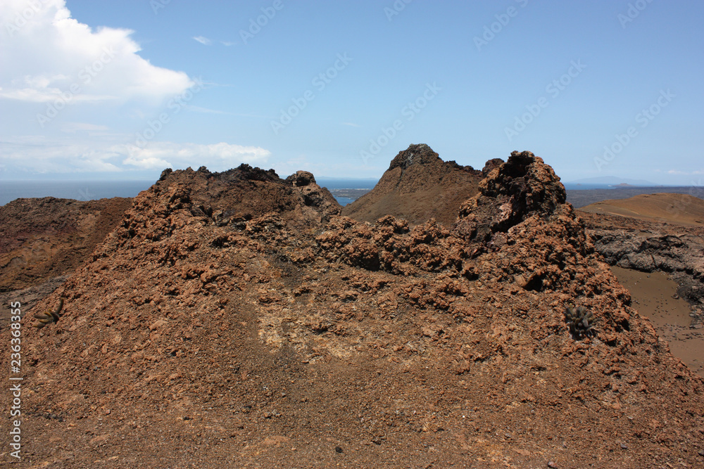 Cratere di un vulcano alle Galapagos