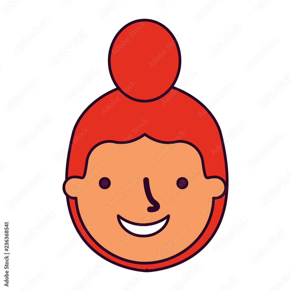 woman face on white background woman face on white background