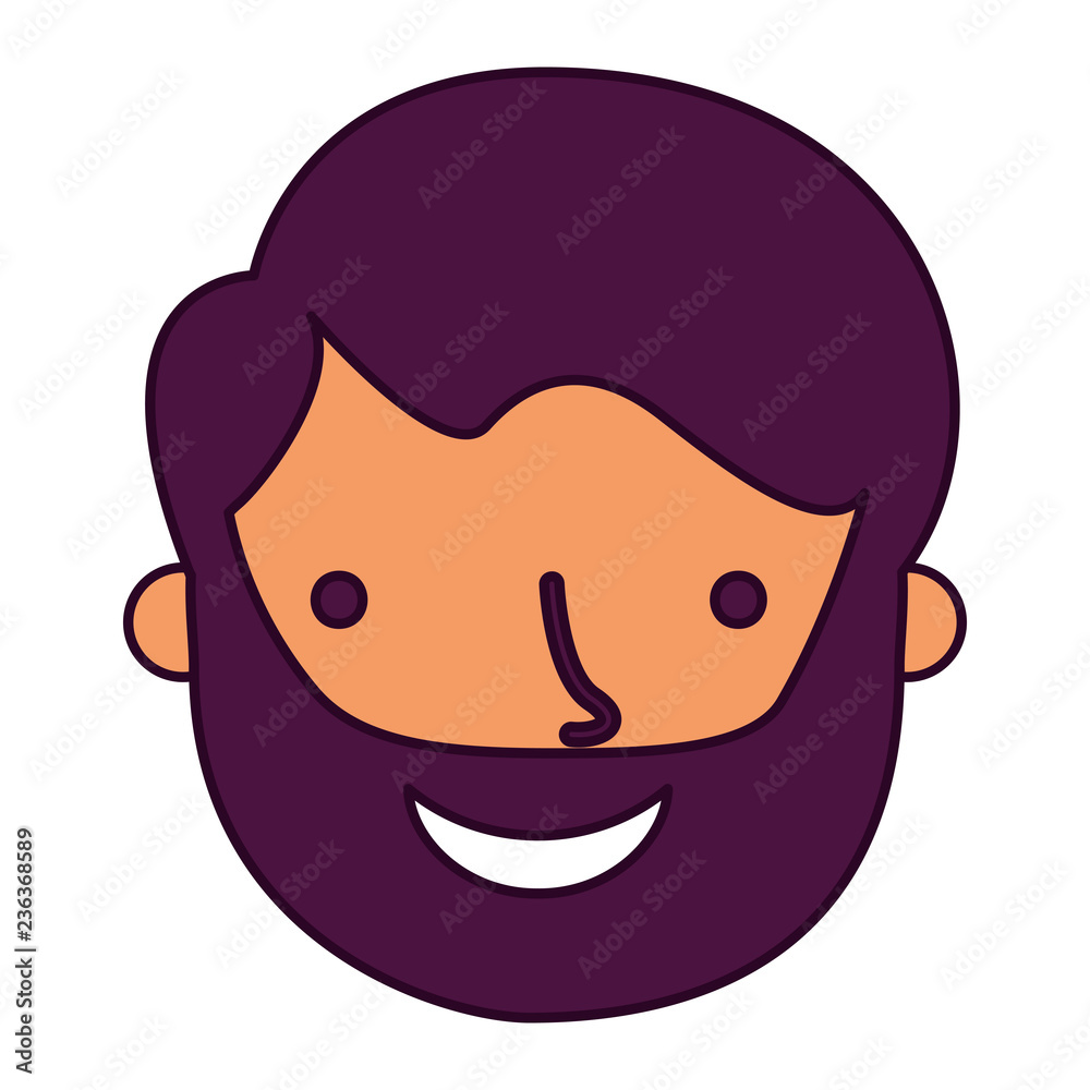 man face on white background man face on white background