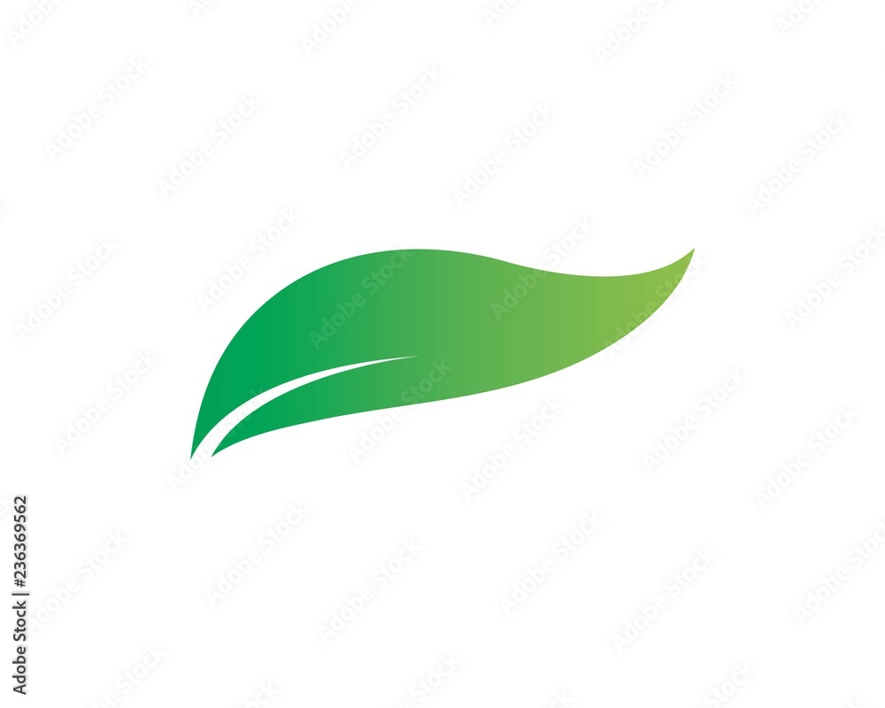 Tree leaf vector logo design, eco