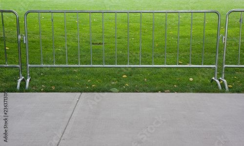 temporary barier for outdoor event