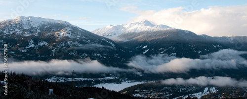 Whistler Ski Area Clouds Sunset