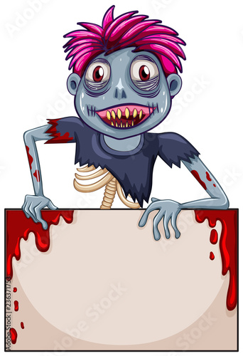 Zombie blank frame concept