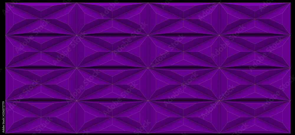 Obraz premium Blue polygons background with contrast outlines 3d rendering