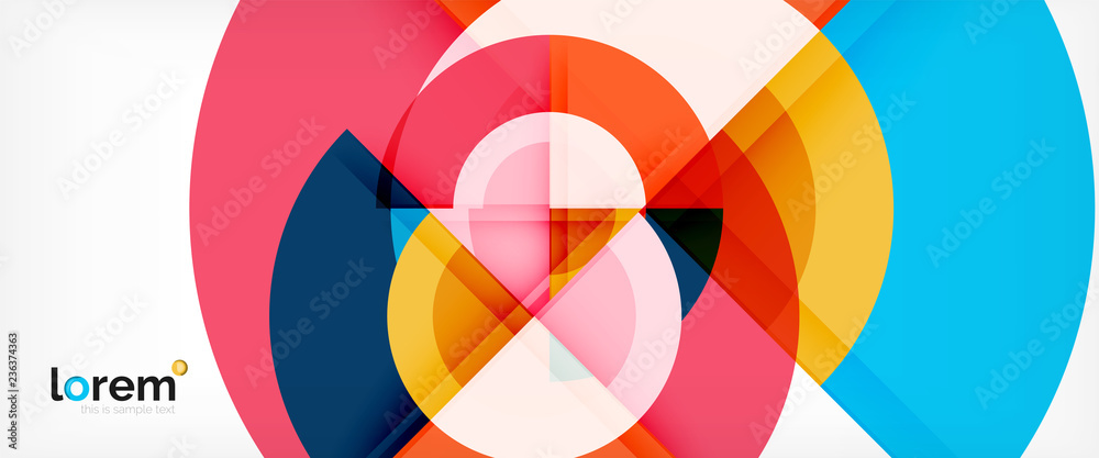 Circle abstract background, geometric modern design template Circle abstract background, geometric modern design template