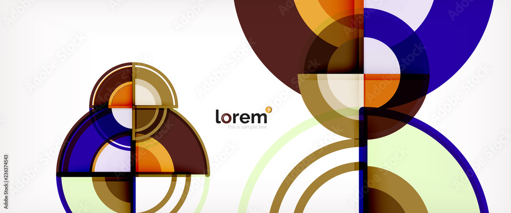 Obraz premium Modern geometric abstract background