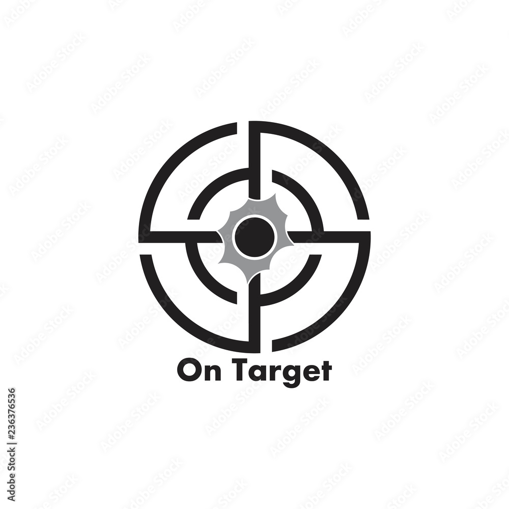 on target dart symbol vector on target dart symbol vector