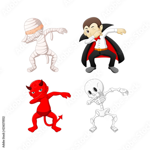 dabbing cartoon halloween costumes