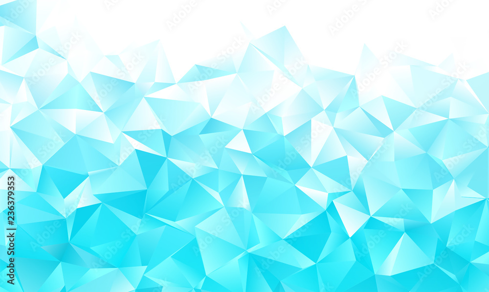 White blue polygon background