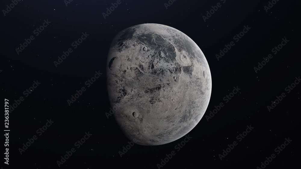 Ceres dwarf planet rotating in its own orbit in the outer space. 4K Ceres dwarf planet rotating in its own orbit in the outer space. 4K
