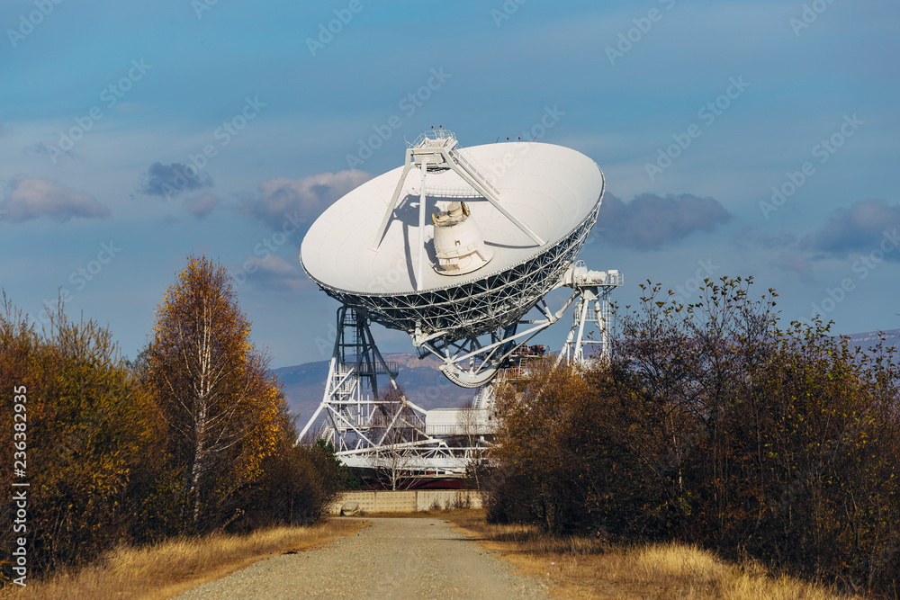 Radio telescope satellite dish 