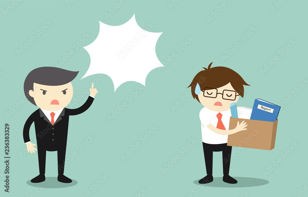 Business concept, businessman is unemployed. Vector illustration. Business concept, businessman is unemployed. Vector illustration.