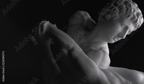 The Wrestlers Statue Abstract