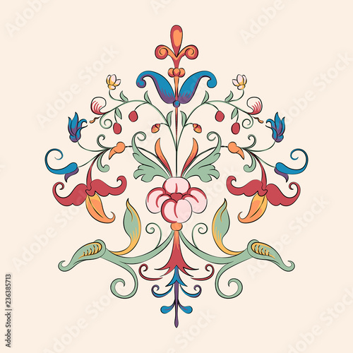 Vintage flourish ornament illustration